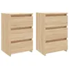 Image de Vidaxl Tables De Chevet 2 Pcs ChÃªne Sonoma 40x35x62,5 Cm AgglomÃ©rÃ©