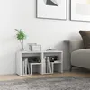 Image de vidaXL Tables de chevet 2pcs blanc brillant 40x30x40cm bois ingénierie806341