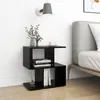 Image de vidaXL Tables de chevet 2 pcs noir 50x30x51,5 cm bois d'ingénierie806367