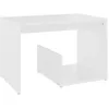 Image de vidaXL Vidaxl Table D'appoint Blanc 59x36x38 Cm Aggloméré