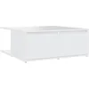 Image de vidaXL Vidaxl Table Basse Blanc 80x80x31 Cm Aggloméré