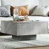 Image de vidaXL Table basse gris béton 60x60x31,5 cm bois d'ingénierie806889