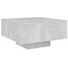 Image de Vidaxl Table Basse Gris BÃ©ton 60x60x31,5 Cm AgglomÃ©rÃ©