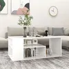 Image de vidaXL Table basse blanc 100x50x40 cm bois d'ingénierie806921