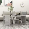 Image de vidaXL Table basse gris bÃ©ton 100x50x40 cm bois d'ingÃ©nierie