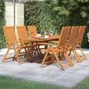 Image de vidaXL Ensemble à manger de jardin 7 pcs Bois d'acacia massif