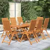 Image de vidaXL Ensemble à manger de jardin 9 pcs Bois d'acacia massif