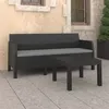 Image de vidaXL Salon de jardin 2 pcs avec coussins PP Rotin Anthracite3079668