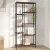 Image de vidaXL Étagère à livres 80x30x180 cm Acier et bois d'ingénierie336360