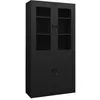 Image de vidaXL Armoire de bureau Noir 90x40x180 cm Acier335948