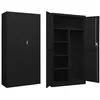 Image de vidaXL Armoire à casiers Noir 90x40x180 cm Acier335972
