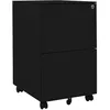 Image de vidaXL Classeur mobile Noir 39x45x67 cm Acier