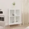 Image de vidaXL Buffet Blanc 75x35x105 cm Acier et verre336071