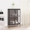 Image de vidaXL Buffet Anthracite 75x35x105 cm Acier et verre336072