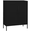 Image de vidaXL Vidaxl Armoire De Rangement Noir 80x35x101,5 Cm Acier