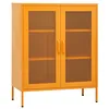 Image de vidaXL Armoire de rangement Jaune moutarde 80x35x101,5 cm Acier