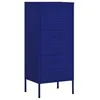 Image de vidaXL Armoire de rangement Bleu marine 42,5x35x101,5 cm Acier