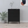 Image de vidaXL Commode Noir 80x35x101,5 cm Acier336205