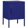 Image de vidaXL Table de chevet Bleu marine 35x35x51 cm Acier