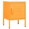Image de vidaXL Table de chevet Jaune moutarde 35x35x51 cm Acier