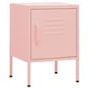 Image de vidaXL Table de chevet Rose 35x35x51 cm Acier