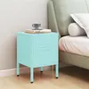 Image de vidaXL Table de chevet Vert menthe 35x35x51 cm Acier