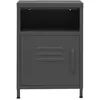 Image de vidaXL Table de chevet Anthracite 35x35x51 cm Acier336222
