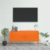 Image de vidaXL Meuble TV Orange 105x35x50 cm Acier336228