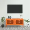 Image de vidaXL Meuble TV Orange 105x35x50 cm Acier336237