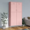 Image de vidaXL Garde-robe Rose 90x50x180 cm Acier