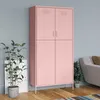 Image de vidaXL Vidaxl Garde-Robe Rose 90x50x180 Cm Acier