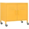 Image de vidaXL Vidaxl Armoire De Rangement Jaune Moutarde 60x35x49 Cm Acier