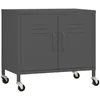 Image de vidaXL Vidaxl Armoire De Rangement Anthracite 60x35x49 Cm Acier