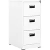 Image de vidaXL Classeur Blanc 46x62x102,5 cm Acier336274