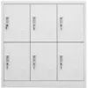 Image de vidaXL Armoire Ã  casiers Gris clair 90x45x92,5 cm Acier