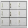 Image de vidaXL Armoire Ã  casiers Gris clair 90x45x92,5 cm Acier