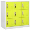 Image de vidaXL Armoire à casiers Gris clair et vert 90x45x92,5 cm Acier336443
