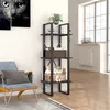 Image de vidaXL Bibliothèque à 3 niveaux gris 40x30x105 cm bois d'ingénierie806489
