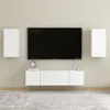 Image de vidaXL Ensemble de meubles TV 4 pcs Blanc Bois d'ingénierie