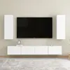 Image de vidaXL Ensemble de meubles TV 4 pcs Blanc Bois d'ingénierie
