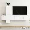 Image de vidaXL Ensemble de meubles TV 5 pcs Blanc Bois d'ingénierie
