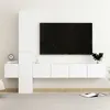 Image de vidaXL Ensemble de meubles TV 5 pcs Blanc Bois d'ingénierie3078655