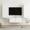 Image de vidaXL Ensemble de meubles TV 3 pcs Blanc Bois d'ingénierie