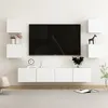 Image de vidaXL Ensemble de meubles TV 6 pcs Blanc Bois d'ingénierie3078662
