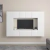 Image de vidaXL Ensemble de meubles TV 8 pcs Blanc Bois d'ingénierie