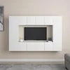 Image de vidaXL Ensemble de meubles TV 8 pcs Blanc Bois d'ingÃ©nierie