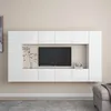 Image de vidaXL Ensemble de meubles TV 8 pcs Blanc Bois d'ingénierie