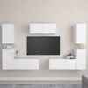 Image de vidaXL Ensemble de meubles TV 7 pcs Blanc Bois d'ingénierie