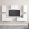 Image de vidaXL Ensemble de meubles TV 7 pcs Blanc Bois d'ingÃ©nierie