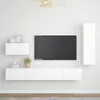 Image de vidaXL Ensemble de meubles TV 4 pcs Blanc Bois d'ingénierie3078676